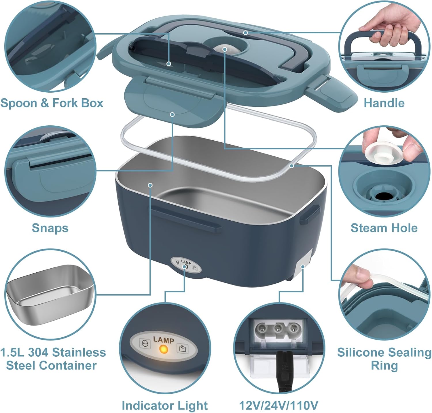ThermoxHeat Heated Lunch Box